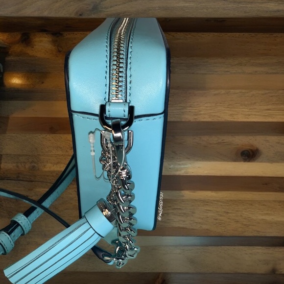 Michael Kors Ombré Center Stripe Crossbody + Passport Wallet in Ocean Blue Multi - Picture 8 of 15